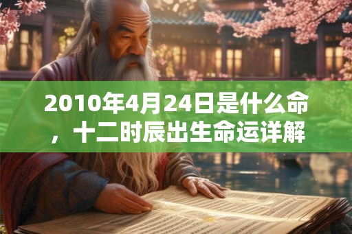 2010年4月24日是什么命，十二时辰出生命运详解