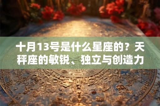 十月13号是什么星座的？天秤座的敏锐、独立与创造力