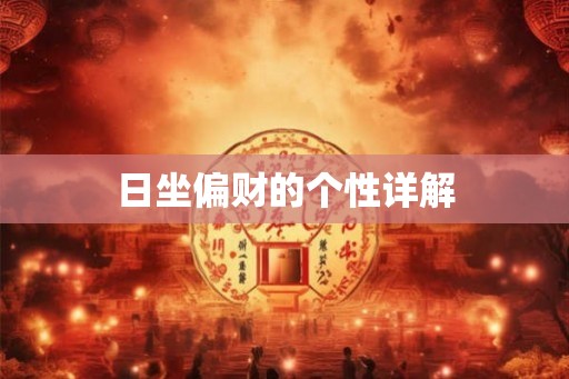 日坐偏财的个性详解