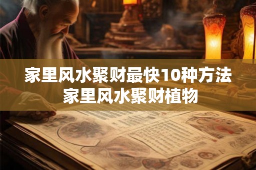 家里风水聚财最快10种方法 家里风水聚财植物