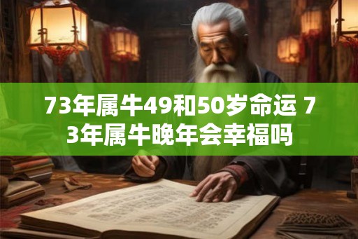 73年属牛49和50岁命运 73年属牛晚年会幸福吗