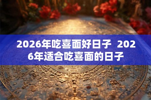 2026年吃喜面好日子  2026年适合吃喜面的日子