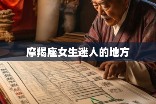 摩羯座女生迷人的地方