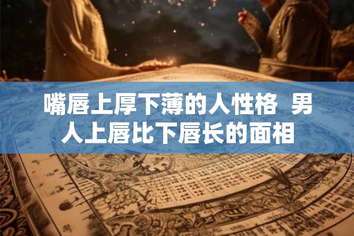 嘴唇上厚下薄的人性格  男人上唇比下唇长的面相
