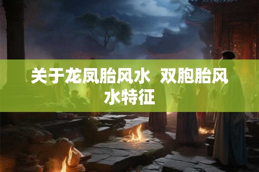 关于龙凤胎风水  双胞胎风水特征