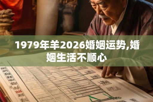 1979年羊2026婚姻运势,婚姻生活不顺心 1979年羊2026婚姻运势,婚姻生活不顺心