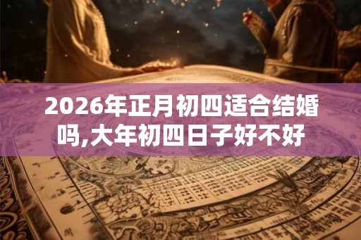 2026年正月初四适合结婚吗,大年初四日子好不好 2026年正月初四适合结婚吗,大年初四日子好不好