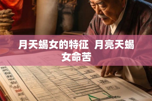 月天蝎女的特征  月亮天蝎女命苦