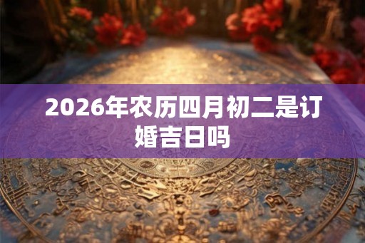 2026年农历四月初二是订婚吉日吗 2026年农历四月初二是订婚吉日吗