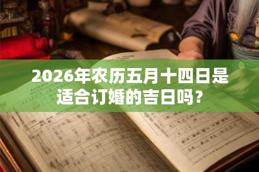 2026年农历五月十四日是适合订婚的吉日吗？
