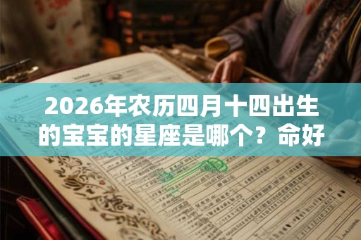 2026年农历四月十四出生的宝宝的星座是哪个？命好不好？