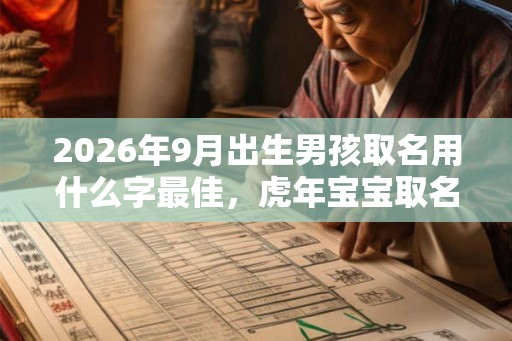 2026年9月出生男孩取名用什么字最佳，虎年宝宝取名用字推荐