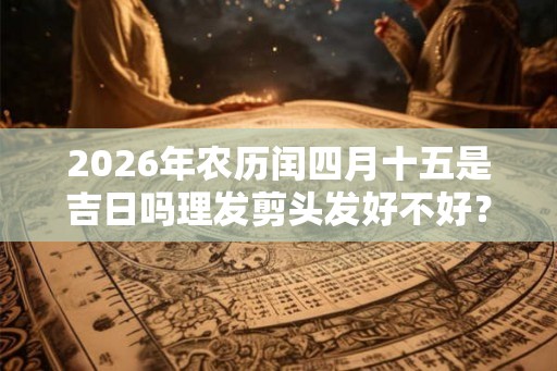 2026年农历闰四月十五是吉日吗理发剪头发好不好? 2026年农历闰四月十五是吉日吗理发剪头发好不好?