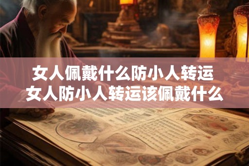 女人佩戴什么防小人转运 女人防小人转运该佩戴什么