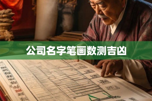 公司名字笔画数测吉凶