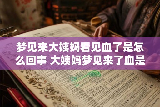 梦见来大姨妈看见血了是怎么回事 大姨妈梦见来了血是什么意思