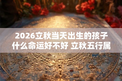 2026立秋当天出生的孩子什么命运好不好 立秋五行属什么