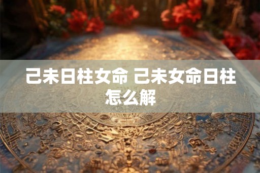 己未日柱女命 己未女命日柱怎么解