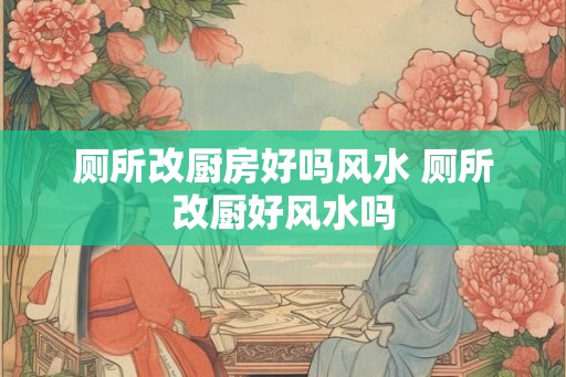 厕所改厨房好吗风水 厕所改厨好风水吗