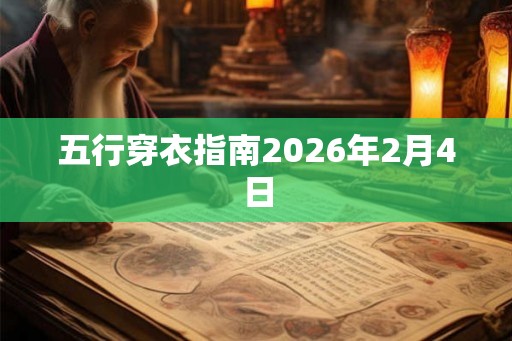 五行穿衣指南2026年2月4日