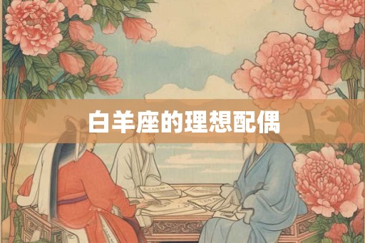 白羊座的理想配偶