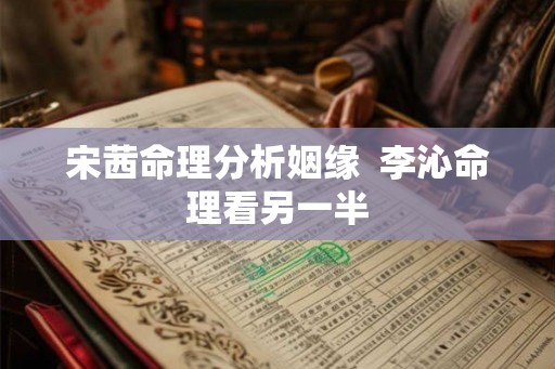 宋茜命理分析姻缘  李沁命理看另一半