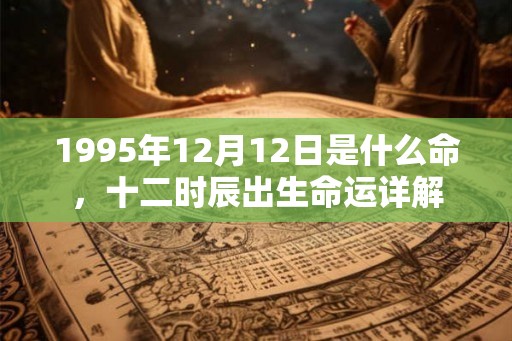 1995年12月12日是什么命，十二时辰出生命运详解
