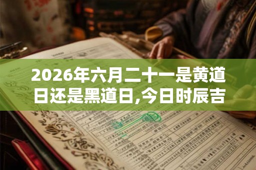 2026年六月二十一是黄道日还是黑道日,今日时辰吉凶查询