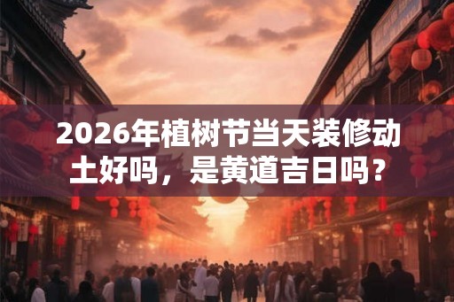 2026年植树节当天装修动土好吗，是黄道吉日吗？