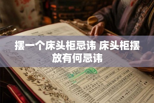 摆一个床头柜忌讳 床头柜摆放有何忌讳 摆一个床头柜忌讳 床头柜摆放有何忌讳