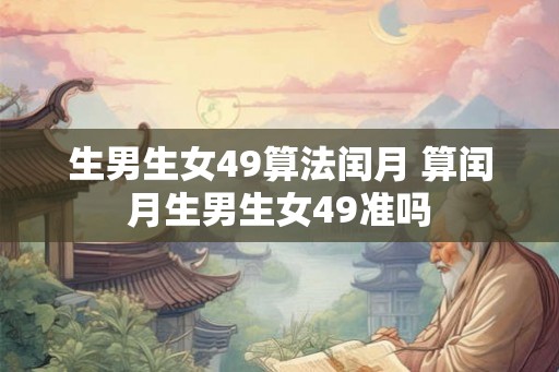 生男生女49算法闰月 算闰月生男生女49准吗