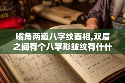 嘴角两道八字纹面相,双眉之间有个八字形皱纹有什什说法