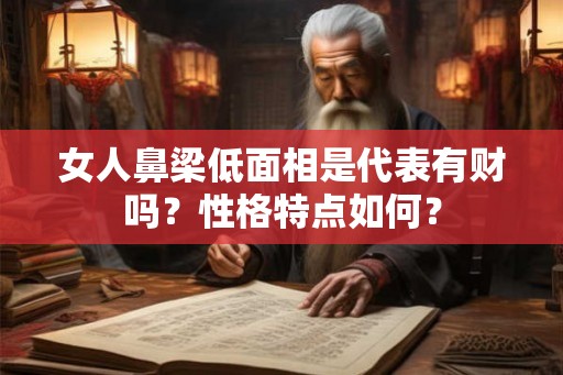 女人鼻梁低面相是代表有财吗？性格特点如何？