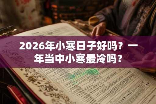 2026年小寒日子好吗？一年当中小寒最冷吗？
