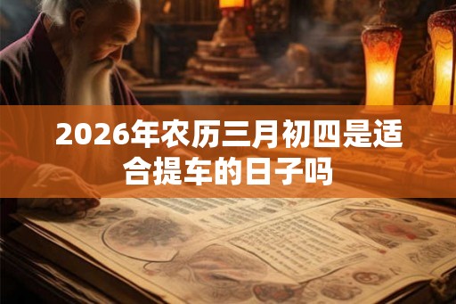 2026年农历三月初四是适合提车的日子吗