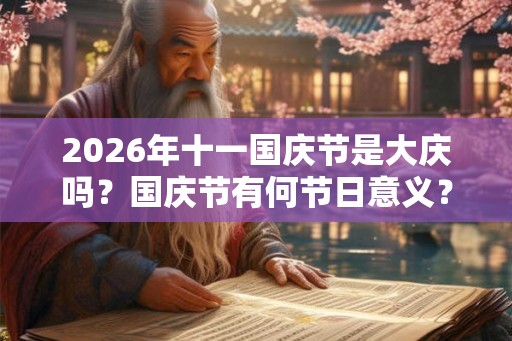 2026年十一国庆节是大庆吗？国庆节有何节日意义？