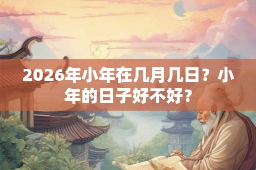 2026年小年在几月几日？小年的日子好不好？