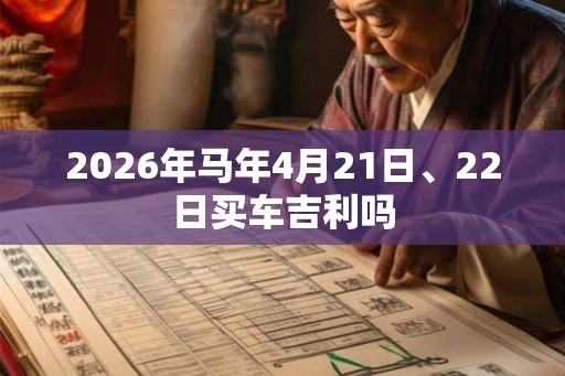 2026年马年4月21日、22日买车吉利吗 2026年马年4月21日、22日买车吉利吗