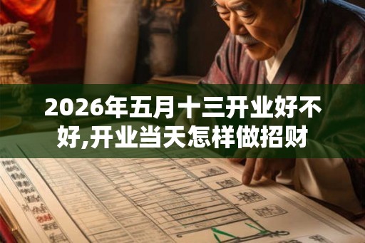 2026年五月十三开业好不好,开业当天怎样做招财