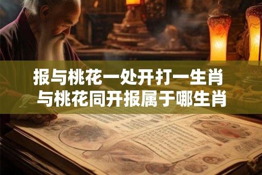 报与桃花一处开打一生肖 与桃花同开报属于哪生肖 报与桃花一处开打一生肖 与桃花同开报属于哪生肖