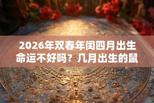 2026年双春年闰四月出生命运不好吗？几月出生的鼠宝宝旺父母？