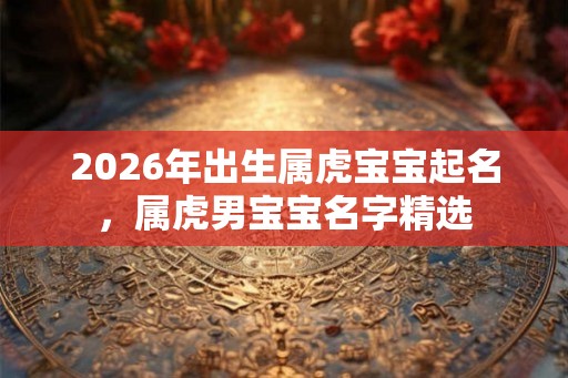 2026年出生属虎宝宝起名，属虎男宝宝名字精选