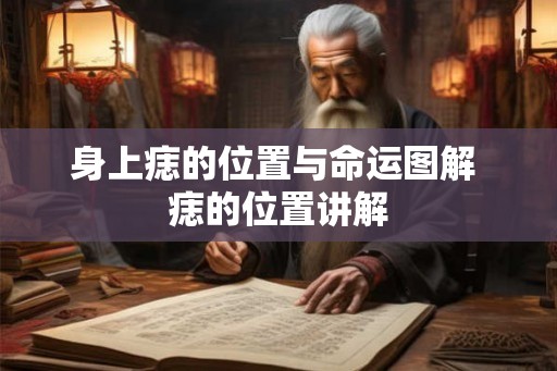 身上痣的位置与命运图解 痣的位置讲解