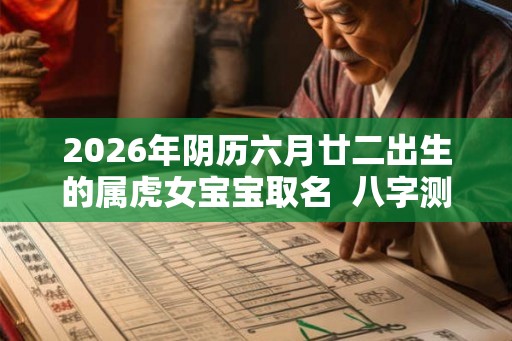 2026年阴历六月廿二出生的属虎女宝宝取名  八字测算