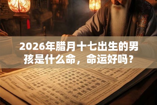 2026年腊月十七出生的男孩是什么命，命运好吗？