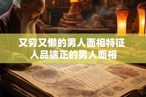 又穷又懒的男人面相特征 人品端正的男人面相
