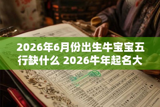 2026年6月份出生牛宝宝五行缺什么 2026牛年起名大全