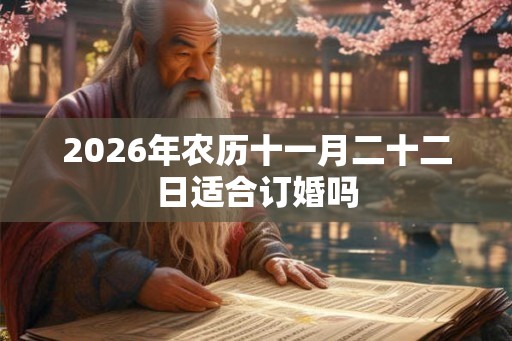 2026年农历十一月二十二日适合订婚吗 2026年农历十一月二十二日适合订婚吗