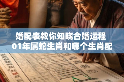 婚配表教你知晓合婚运程 01年属蛇生肖和哪个生肖配对最佳