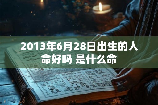 2013年6月28日出生的人命好吗 是什么命